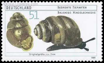 BRD - Michelnummer 2265 - Bedrohte Tierarten, Bauchige Windelschnecke - gestempelt