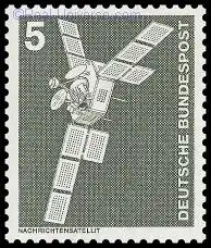 BRD - Michelnummer 846 - Industrie und Technik - Nachrichtensatellit - gestempelt