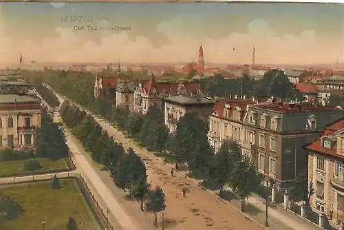 AK Leipzig. Carl Tauchnitz-Strasse. ca.1906, Verlag Trenkler & Co.