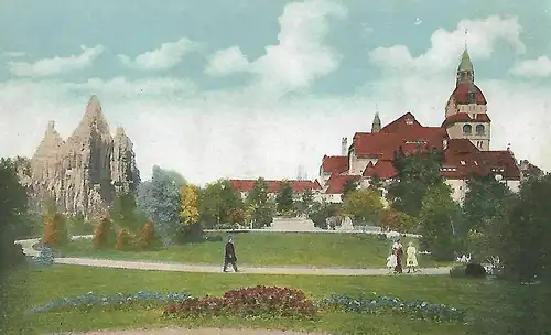 AK Leipzig. Zoologischer Garten. Parkanlage. ca.1915