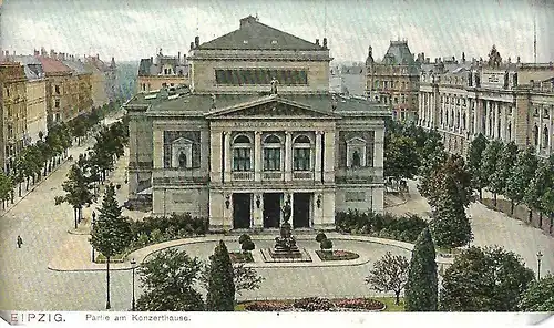 AK Leipzig. Partie am Konzerthause. ca.1905, Verlag Reinh. Knebbe, gut