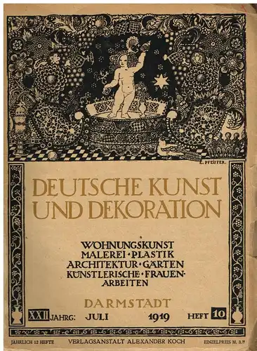 Zeitschrift: Deutsche Kunst und Dekoration. Heft 10 / 1919,  Alexander Koch