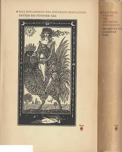 Buch: Das Dekameron des Giovanni Boccaccio, Boccaccio, 2 Bände, 1962, Aufbau