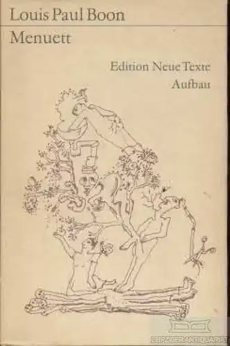 Buch: Menuett, Boon, Louis Paul. Edition Neue Texte, 1975, Aufbau-Verlag