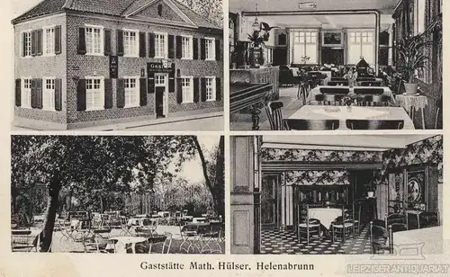 AK Gaststätte Math. Hülser. Helenabrunn. ca. 1939, Postkarte. Ca. 1939