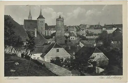 AK Bautzen. Am Scharfenweg. ca. 1937, Postkarte. Ca. 1937, gebraucht, gut