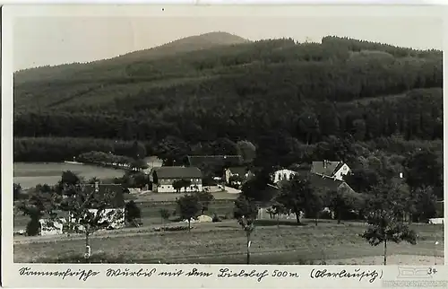 AK Sommerfrische Wurbis mit dem Bieleboh. Oberlausitz. ca. 1937, Postkarte