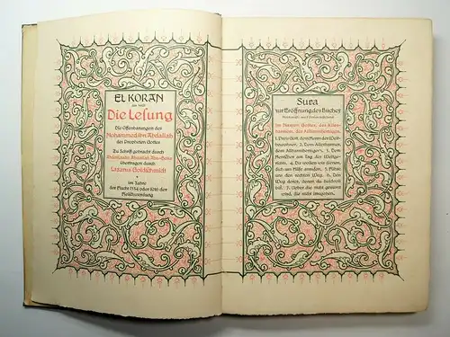 Buch: El Koran, das heißt Die Lesung, Goldschmidt, Lazarus. 1916, gebraucht, gut
