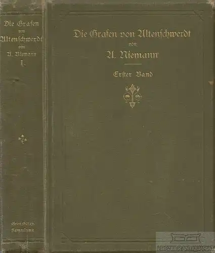 Buch: Die Grafen von Altenschwerdt, Niemann, August. 1883 199143