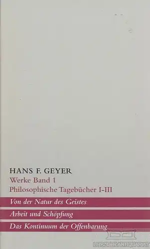 Buch: Werke in 3 Bänden, Geyer, Hans F. 3 Bände, 1997, Haffmans Verlag