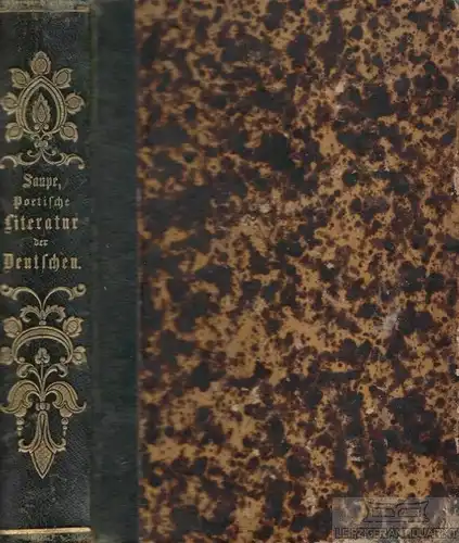 Buch: Handbuch der poetischen Literatur der Deutschen von Haller bis... Saupe