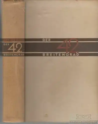 Buch: Der 42. Breitengrad, Dos Passos, John. 1930, S. Fischer Verlag, Rom 200673