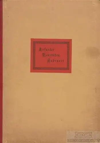 Buch: Erfurter Raritätenkabinett, Scheuffler, G. 1930, gebraucht, gut