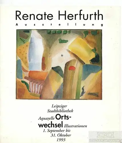 Buch: Renate Herfurth - Ortswechsel, Herfurth, Renate. 1993, gebraucht, gut