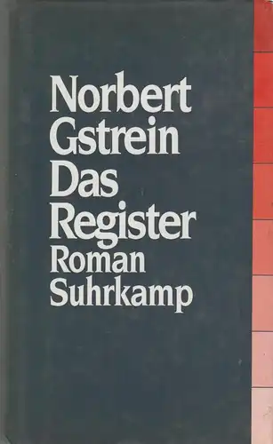 Buch: Das Register, Roman. Gstrein, Nobert, 1992, Suhrkamp Verlag, gebraucht gut