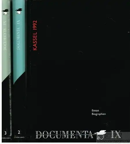 Buch: Documenta IX, Nachtigäller, Roland / Velsen, Nicola von. 3 Bände, 1992