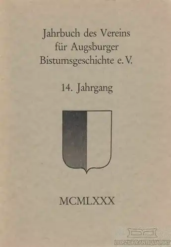 Buch: Jahrbuch des Vereins für Augsburger Bistumsgeschichte e.V., 14... Rummel