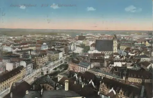 AK Leipzig-Nordwest. Blick vom Rathausturm. ca. 1916, Postkarte, gebraucht, gut