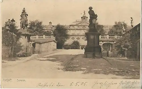 AK Rastatt. Schloss. ca. 1905, Postkarte. Ca. 1905, Verlag H. Kronenwerth