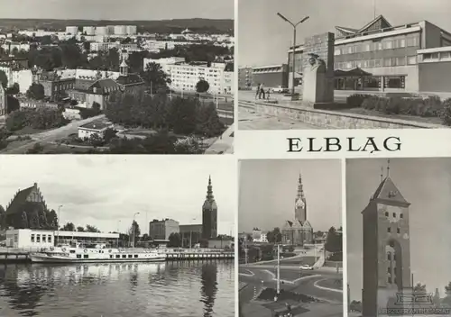 AK Elblag. ca. 1974, Postkarte. 1966, gebraucht, gut