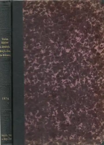 Buch: Technische Blätter. II. Jahrgang 1870, Kick, Friedrich. 1870