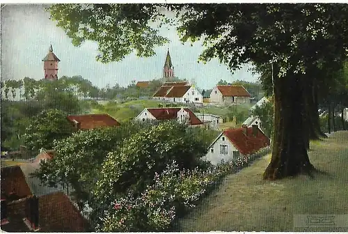 AK PR-Holland. Schlosspromenade. Blick auf kathol. Kirche und... Postkarte