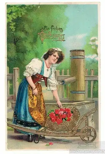 AK Ein frohes Osterfest. ca. 1913, Postkarte. Osterkarte, gebraucht, gut