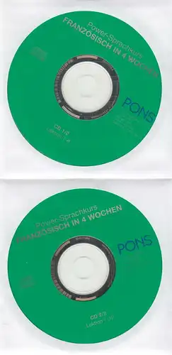 Box: PONS Power-Sprachkurs Französisch in 4 Wochen, 2010. (2 Bücher, 2 CDs)