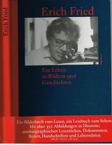 Buch: Erich Fried, Fried-Boswell, Kaukoreit, 1996, Wagenbach, Leben in Bildern