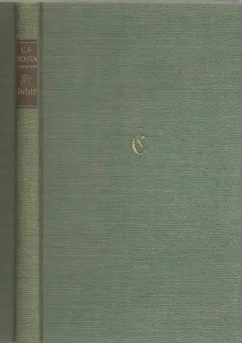 Buch: Gedichte, Carossa, Hans. 1932, Insel Verlag, gebraucht, gut