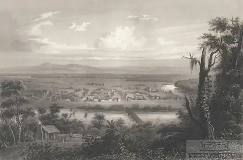 Kaskaskia. aus Meyers Universum, Stahlstich. Kunstgrafik, 1850, gebraucht, gut