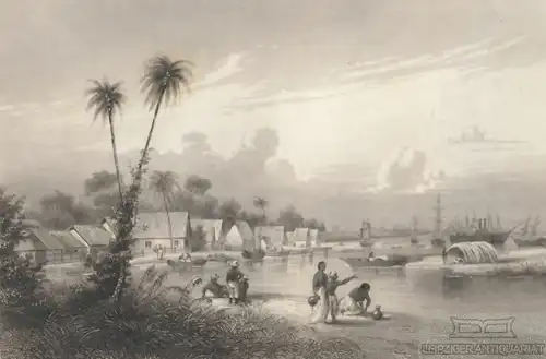 San Juan de Nicaragua. aus Meyers Universum, Stahlstich. Kunstgrafik, 1850