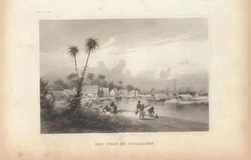 San Juan de Nicaragua. aus Meyers Universum, Stahlstich. Kunstgrafik, 1850