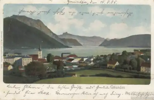 AK Gmunden. ca. 1905, Postkarte. Serien Nr, ca. 1905, Verlag Stengel & Co