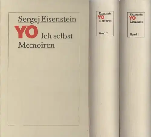 Buch: YO. Ich selbst, Eisenstein, Sergej. 2 Bände, 1984, Henschelverlag