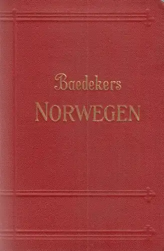 Buch: Norwegen, Dänemark, Island, Spitzbergen. 1931, Karl Baedeker Verlag