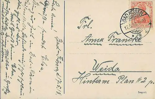 AK Herzliche Pfingstgrüsse! ca. 1918, Postkarte. Pfingsten, gebraucht, gut