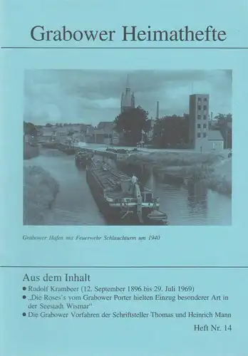 Heft: Grabower Heimathefte Nr. 14. Madaus, Christian (Hrsg.), 1997, WPF