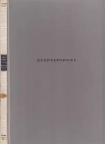 Buch: Eulenspiegel. Elf Gedichte, elf Radierungen. Leip, Bitterlich, 1941, Cotta