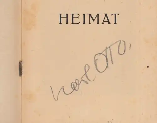 Buch: Heimat, Otto, Karl. 1947, Hugo Wilisch Druckerei, gebraucht, mittelmäßig