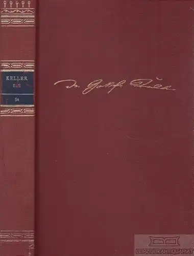 Buch: Werke in zwei Bänden. Erster Band, Keller, Gottfried. 1982, gebraucht, gut