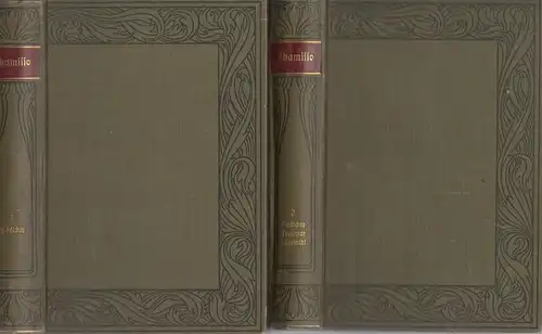 Buch: Chamissos Werke, Tardel, Hermann, Band 1 und 2, Bibliographisches Institut