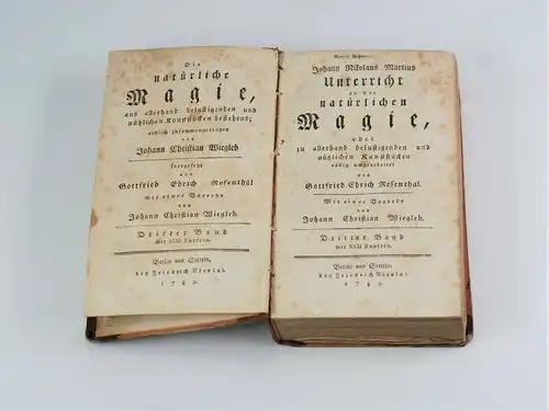 Buch: Die natürliche Magie. Band 3, Martius, Johann Nikolaus / Rosenthal, G. E