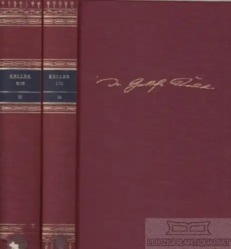 Buch: Werke in zwei Bänden, Keller, Gottfried. 2 Bände, 1982, Carl Hanser Verlag