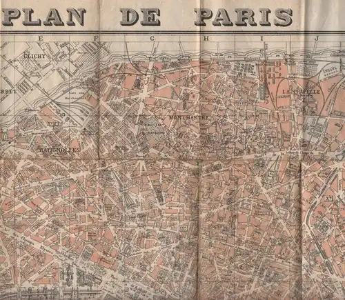 Buch: Plan & Guide de Paris, anonyme. Ca. 1898, A. Taride, gebraucht, gut