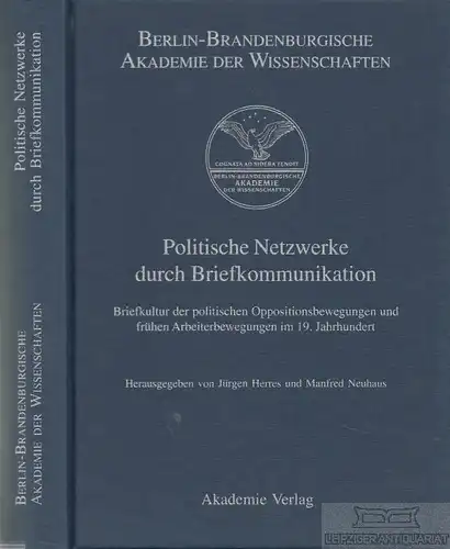 Buch: Politische Netzwerke durch Briefkommunikation, Herres. 2002