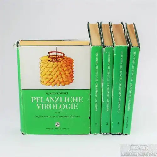 Buch: Pflanzliche Virologie, Karl, E. / Lehmann, W. u.a. 5 Bände, 1977