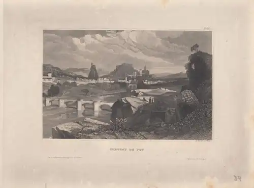 Chateau de Puy. aus Meyers Universum, Stahlstich. Kunstgrafik, 1850 264422
