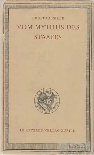 Buch: Vom Mythus des Staates, Paetzold, Ernst. Ersamus-Bibliothek, 1949