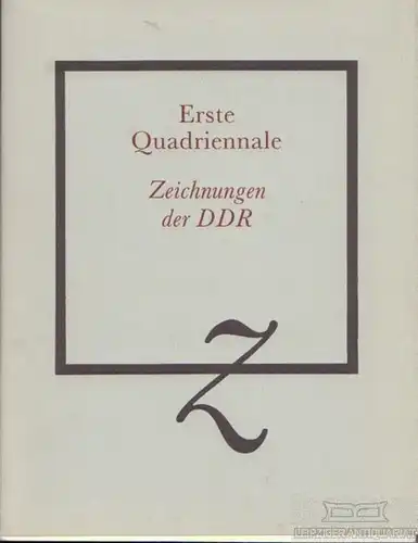 Buch: Erste Quadrinnale, Gleisberg, Dieter. 1989, Museum der Bildenden Künste